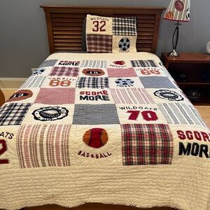 Kids Sports Motif Bedspread Set